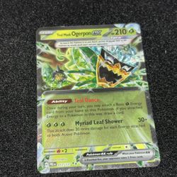 Teal Mask Ogerpon EX Pokemon Card