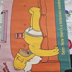 Old Homer Simpson poster