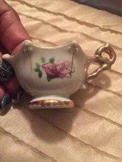 Vintage Miniature Porcelain Tea Cup