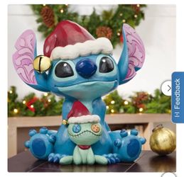 Disney Stitch Christmas Figurine with Scrump