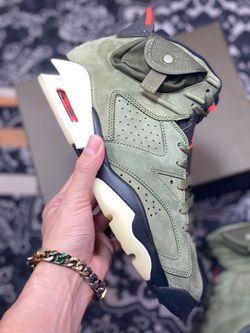 Tr.avis S-cott X Air Jordan 6 Medium Olive AJ6 TS