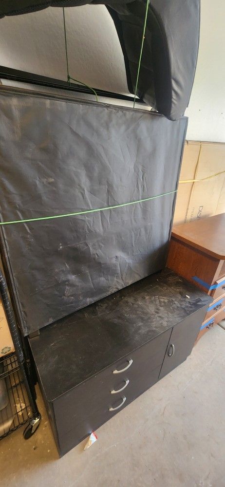 Twin Bed Frame With Trundle Plus dresser - Must Sell Asap