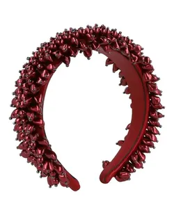Gucci M Pearl Pomegranate Crystal Headband Haute Couture Red Hair Accessory RARE Clip Swarovski Designer Luxury
