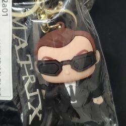 The Matrix Agent Smith Keychain (MERCEDES)