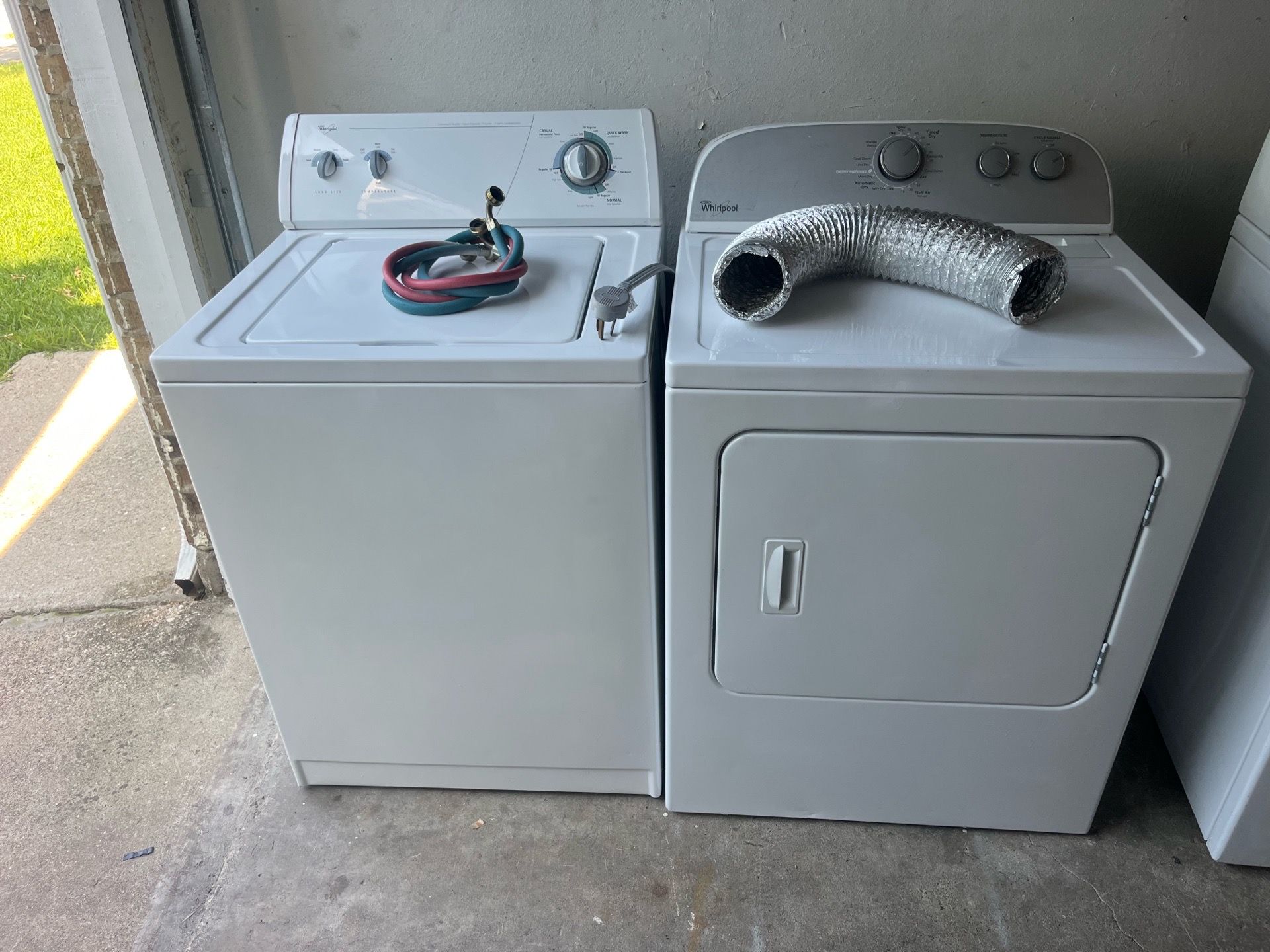 Washer and dryer