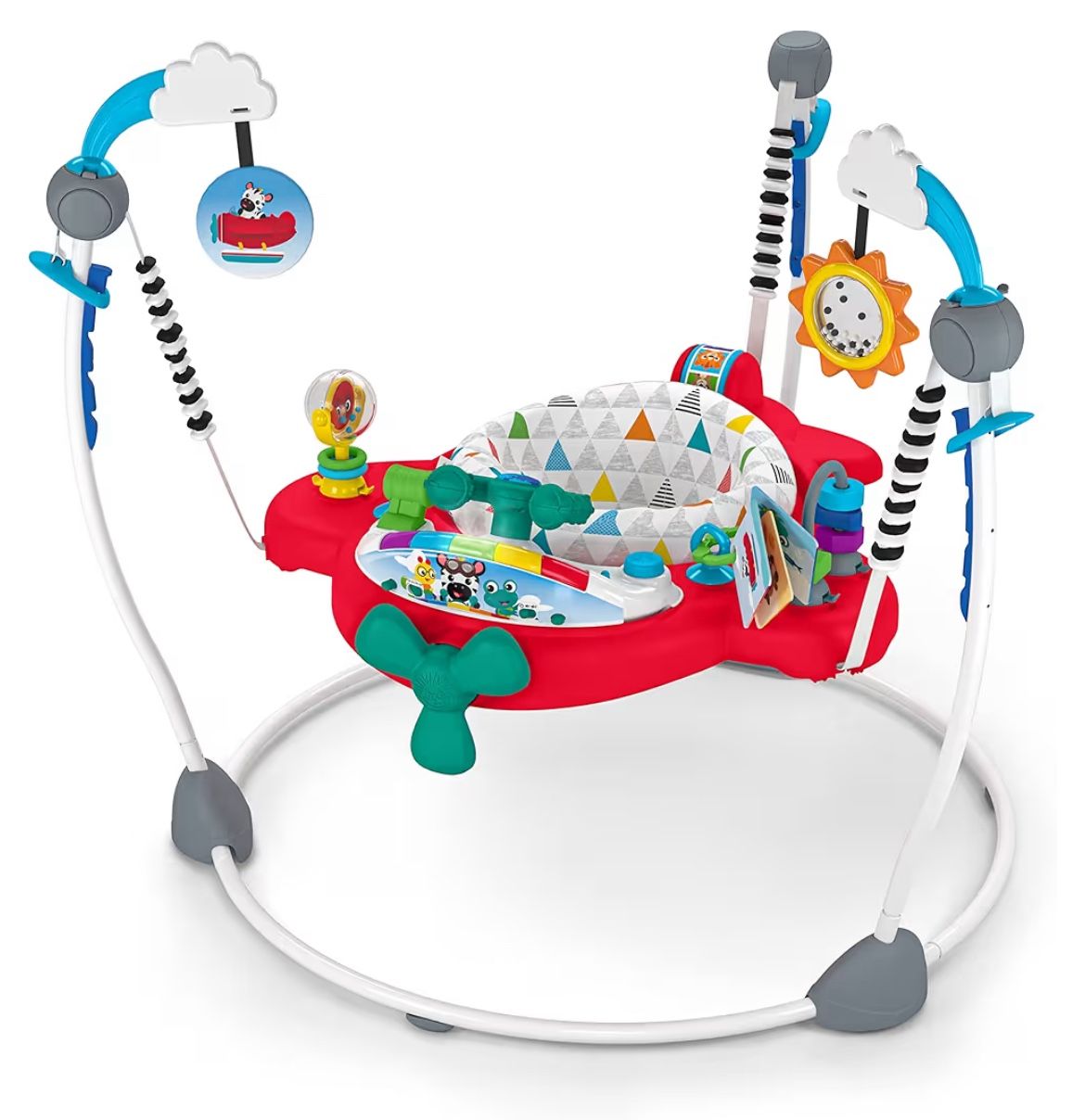 Baby Einstein Ocean Explorers Airplane Adventure 2-in-1 Interactive Activity Jumper with Lights