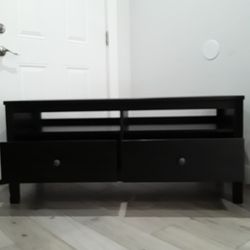 Ikea Dark Brown TV Stand  49 W X 19 D X  22 H Inches 