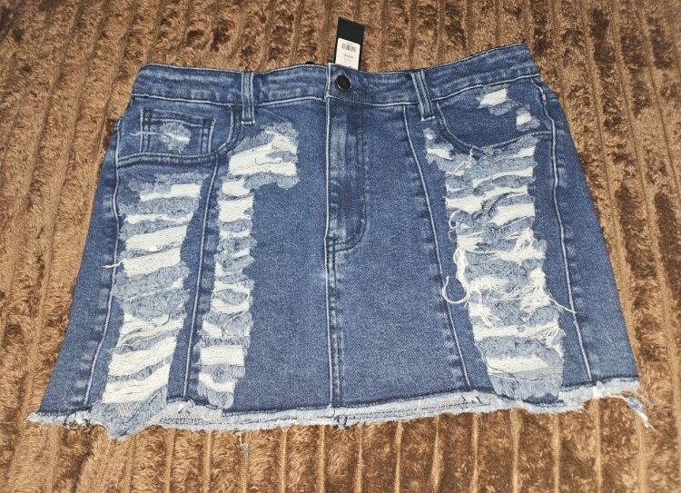 Denim Skirt -XL