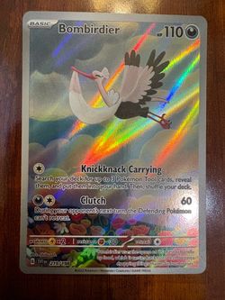 Pokemon Bombirdier 219/198 Scarlet & Violet Illustration Rare Holo NM/M