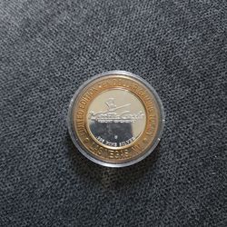 Monte Carlo Casino $10 Silver Gaming Token .999