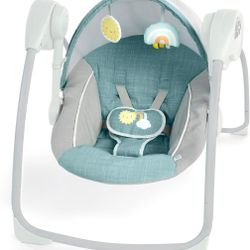 Portable Swing - Canopy, 2 Toys, 2-Position Seat Recline, Unisex
