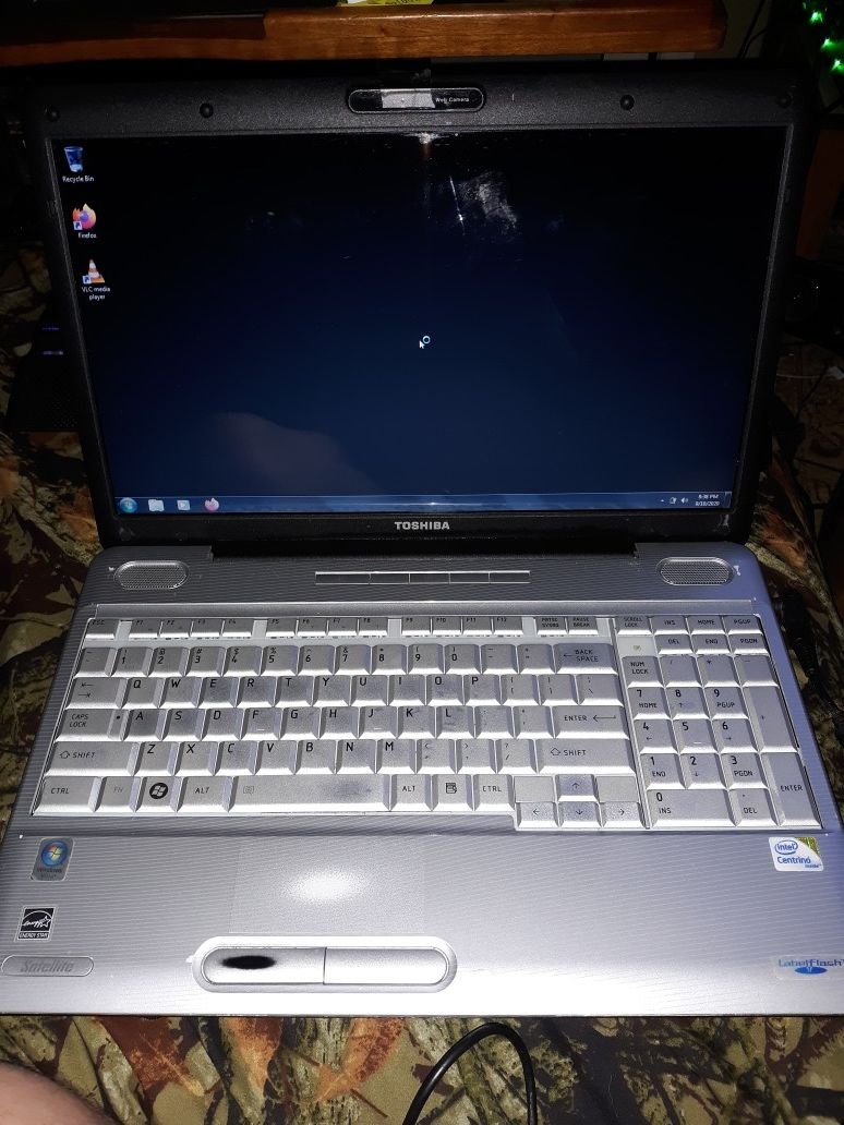 Toshiba laptop windows 7 intel core2 duo 2.00ghz 3GB RAM