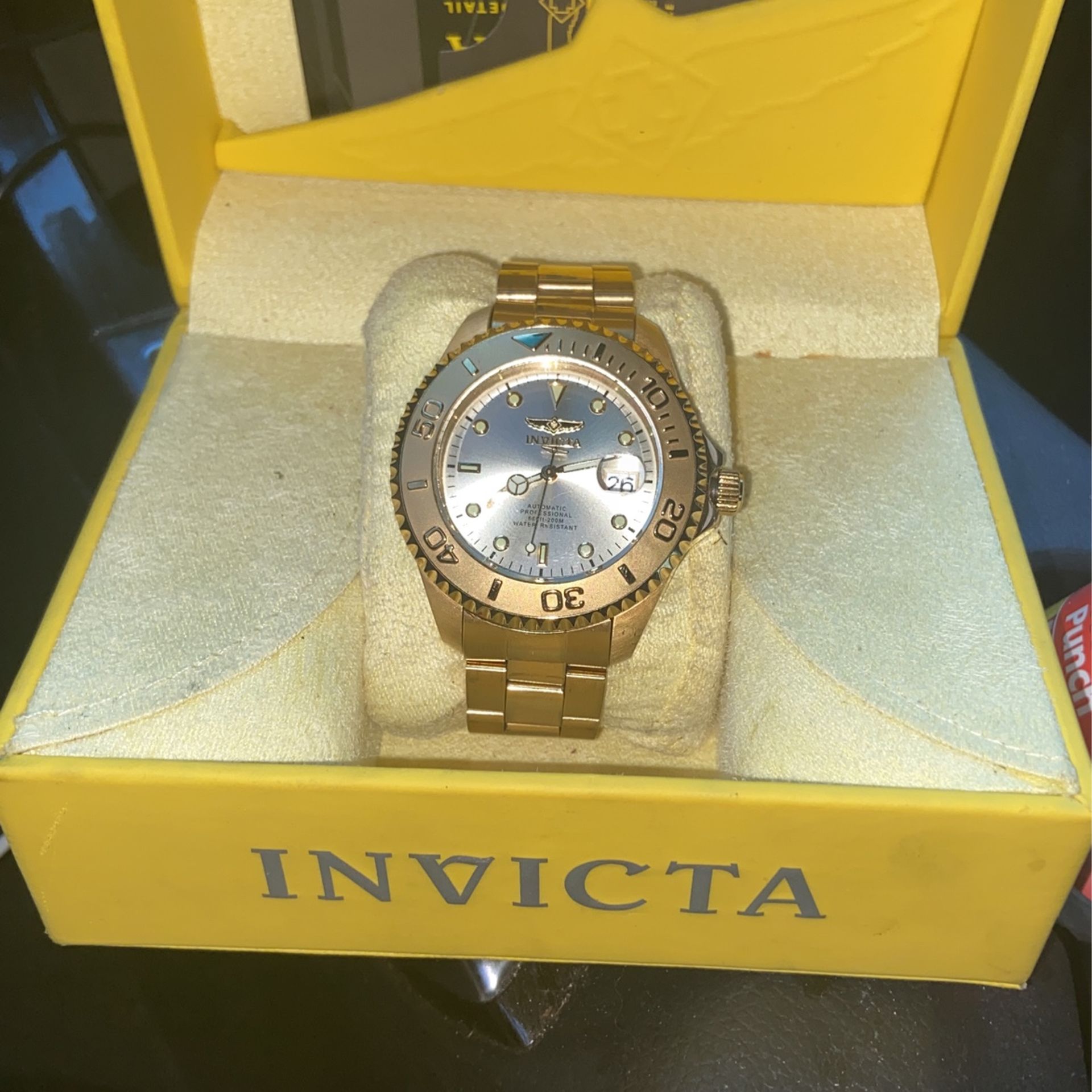 Men’s Invicta gold watch (divers edition)