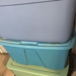 Two Storage Bins 30 Gallons $25 For Both 