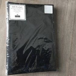 BRAND NEW BURNES OF BOSTON BLACK 300 SLIP-IN SLOT PHOTO ALBUM BOOKBOUND SCRAPBOOK ACID FREE MEMO AREA NWT