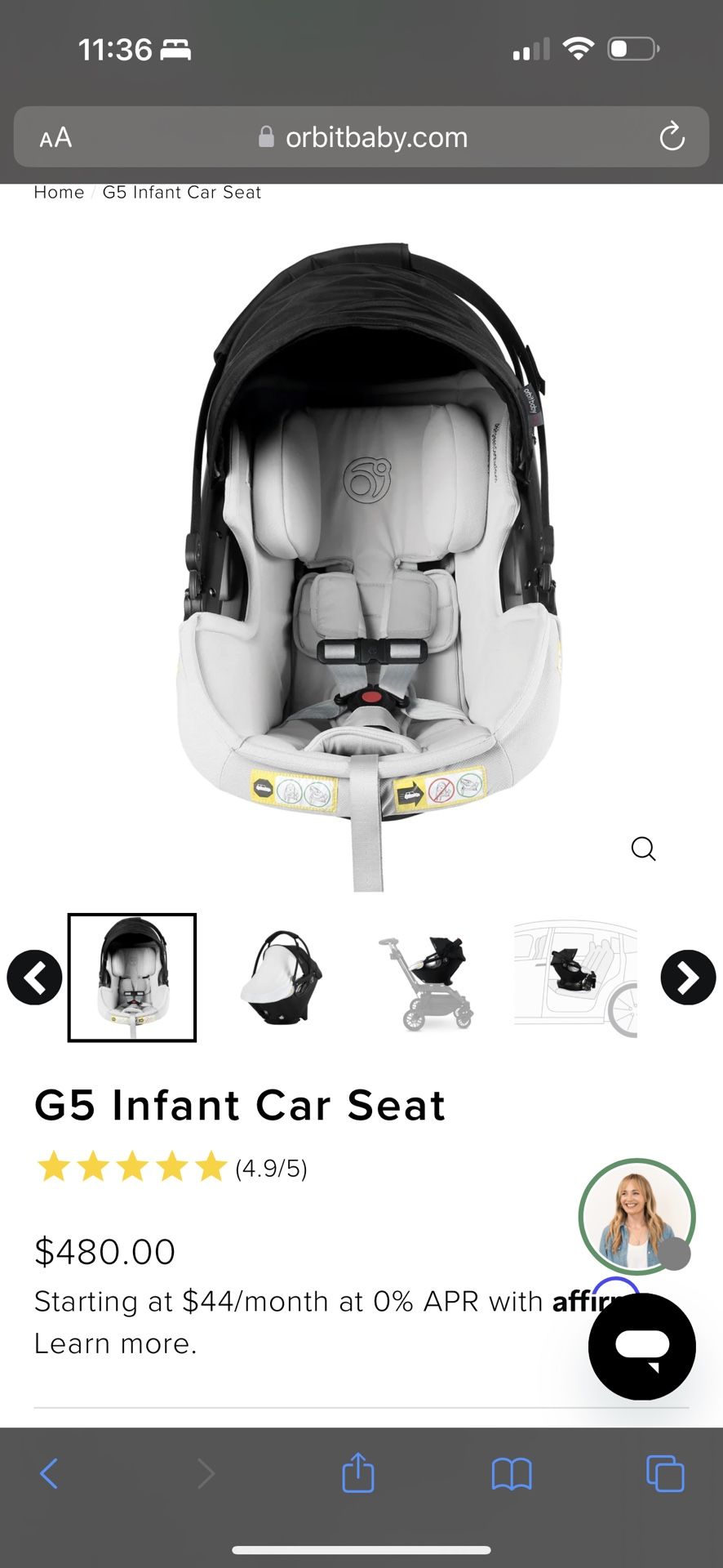 Orbit Baby Car Seat & Base