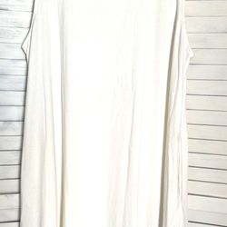 White Sleeveless Dress, 3X