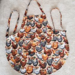 Rooster/Hen Cooking Apron/Handmade/New 