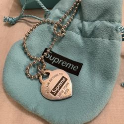 Tiffany & Co X Supreme necklace