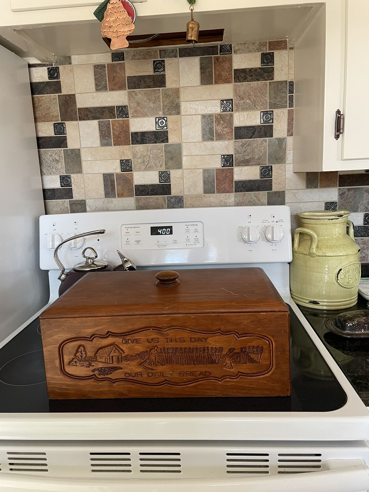 Vintage Wood Bread Box