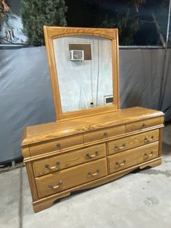 Dresser With Mirror Can Deliver For A Fee 