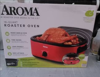 AROMA® 18Qt. Roaster Oven with High-Dome Lid (ART-718RH)
Actual Color:Red