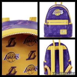 LOUNGEFLY LAKERS MINI BACKPACK 