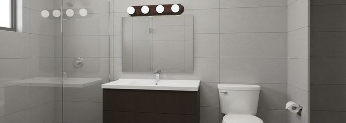 4 Light Vanity Fixture, Mahogany Bronze, 24 Inch