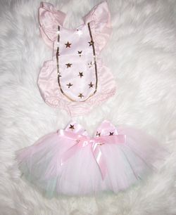 Baby star romper and tutu