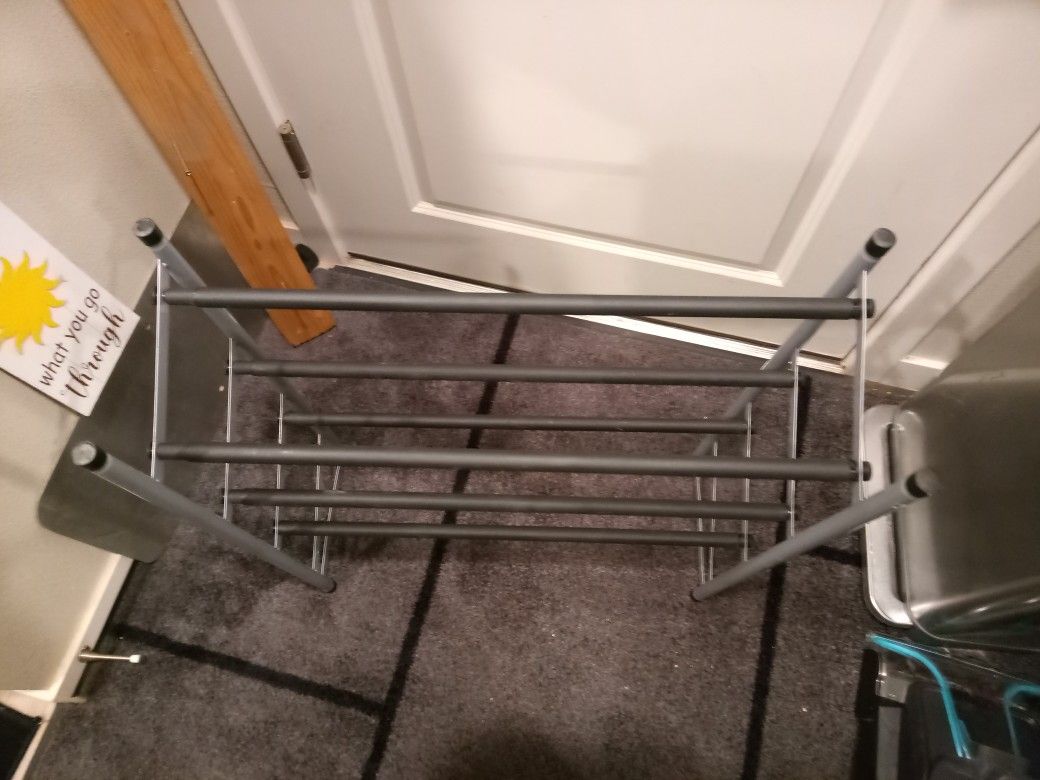 expandable shoe organizer rack  3 tier