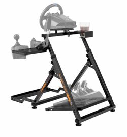 High Compatible Racing Wheel Stand with Chair Slot Fits Handbrake