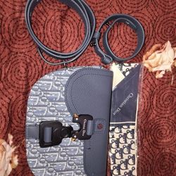 Dark Blue And Light Blue Handbag