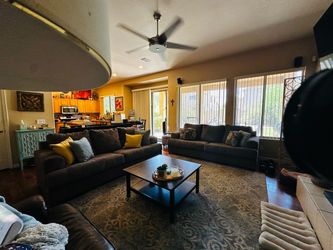 Matching Sofa Set + Ottoman
