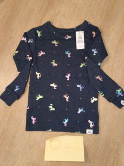 Gap Kids Long Sleeve Unicorn Print Top