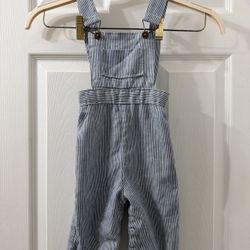 Vintage Alben Baby blue pinstripe overalls