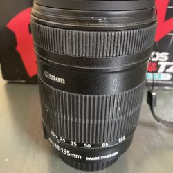 Canon 18-135mm F 3.5 Image Stabilizer Lens