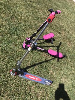 Razor scooters one at air and one reg