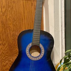 Acoustic Guitar Blue