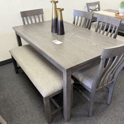 Dining Table 4 Chair And A Bench 