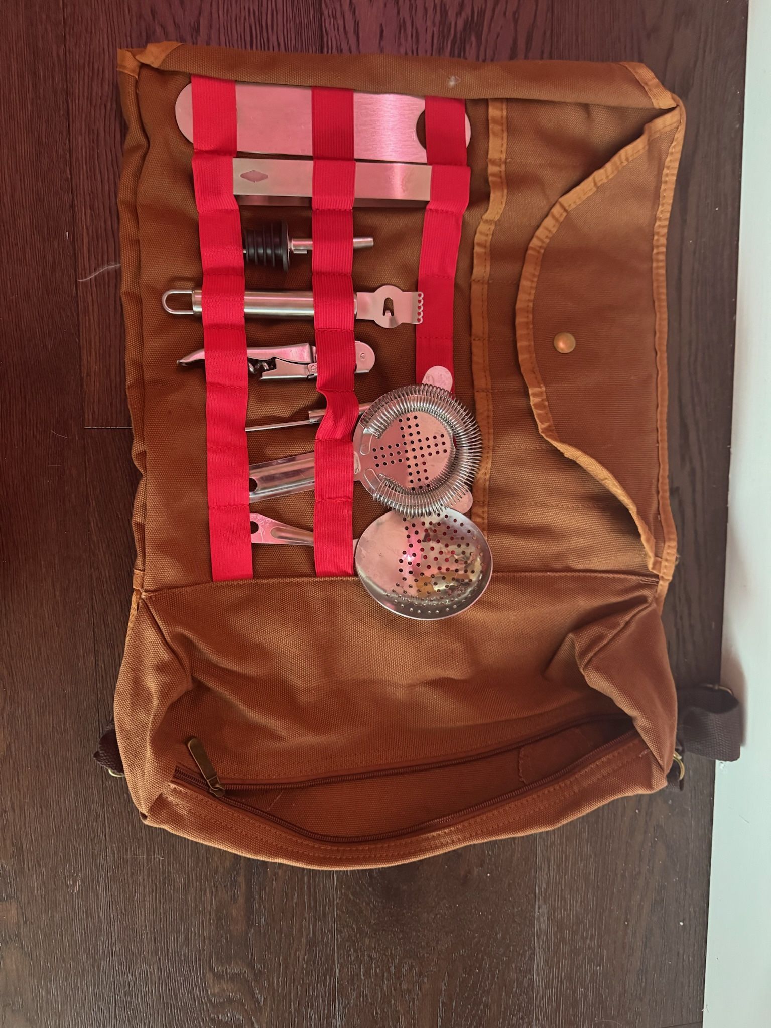 Travel Bartending kit With Glasses