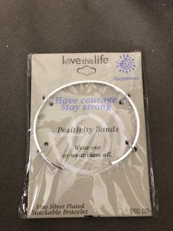 New silver bracelet retail 50.00