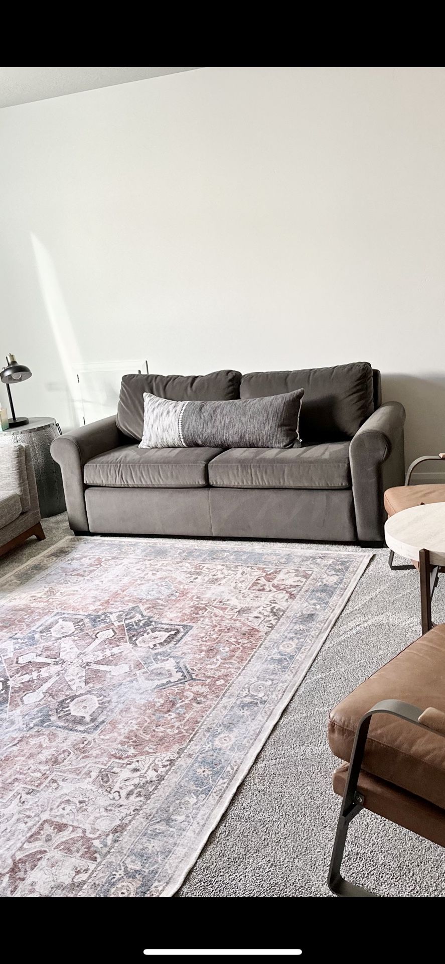 RC Wiley | 2 in 1 Pull Out Sofa Bed, Sleeper Sofa with Tempur-Pedic Mattress