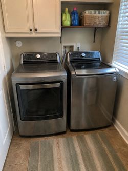 LG top load washer front load dryer