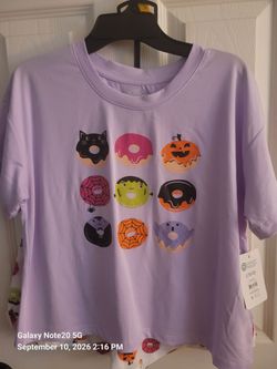 Girls Halloween pajama set size 10/12