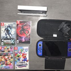 switch OLED with 4 games