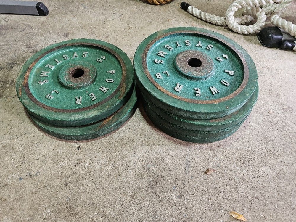 270lbs power systems Olympic 2" bumper weights