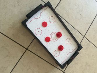 Mini wooden air hockey table