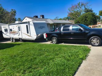 32 ft double pop out travel trailer