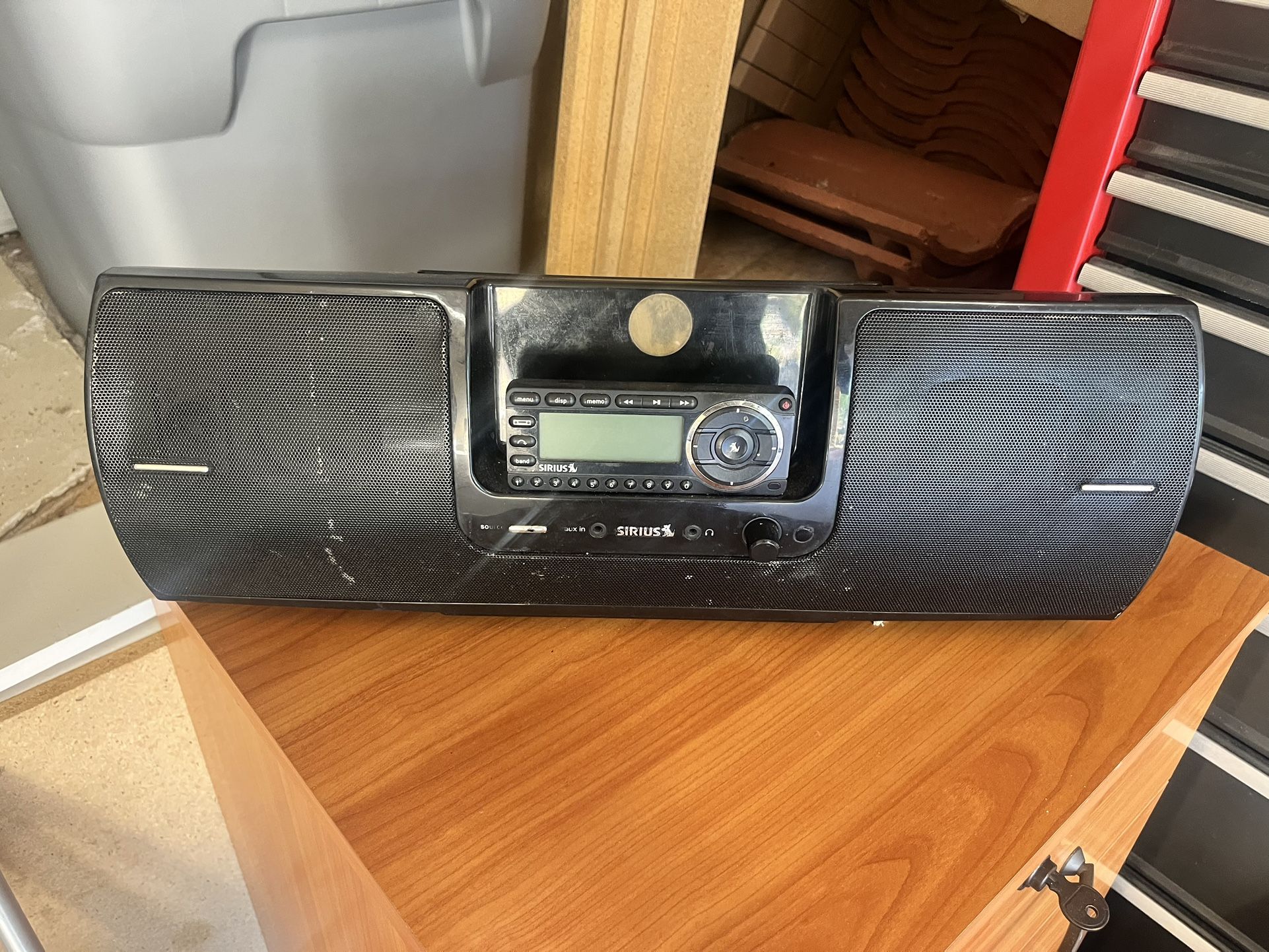 Sirius XM dock and play boom box 