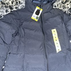 Navy Blue Puffer Jacket